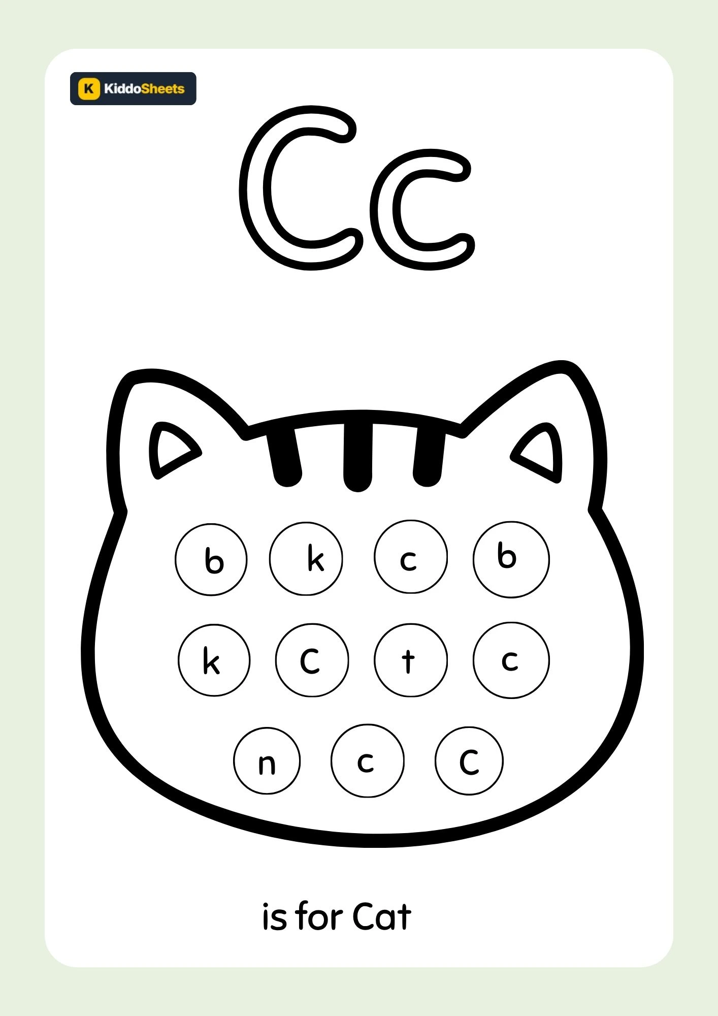 Find The Letter Cc