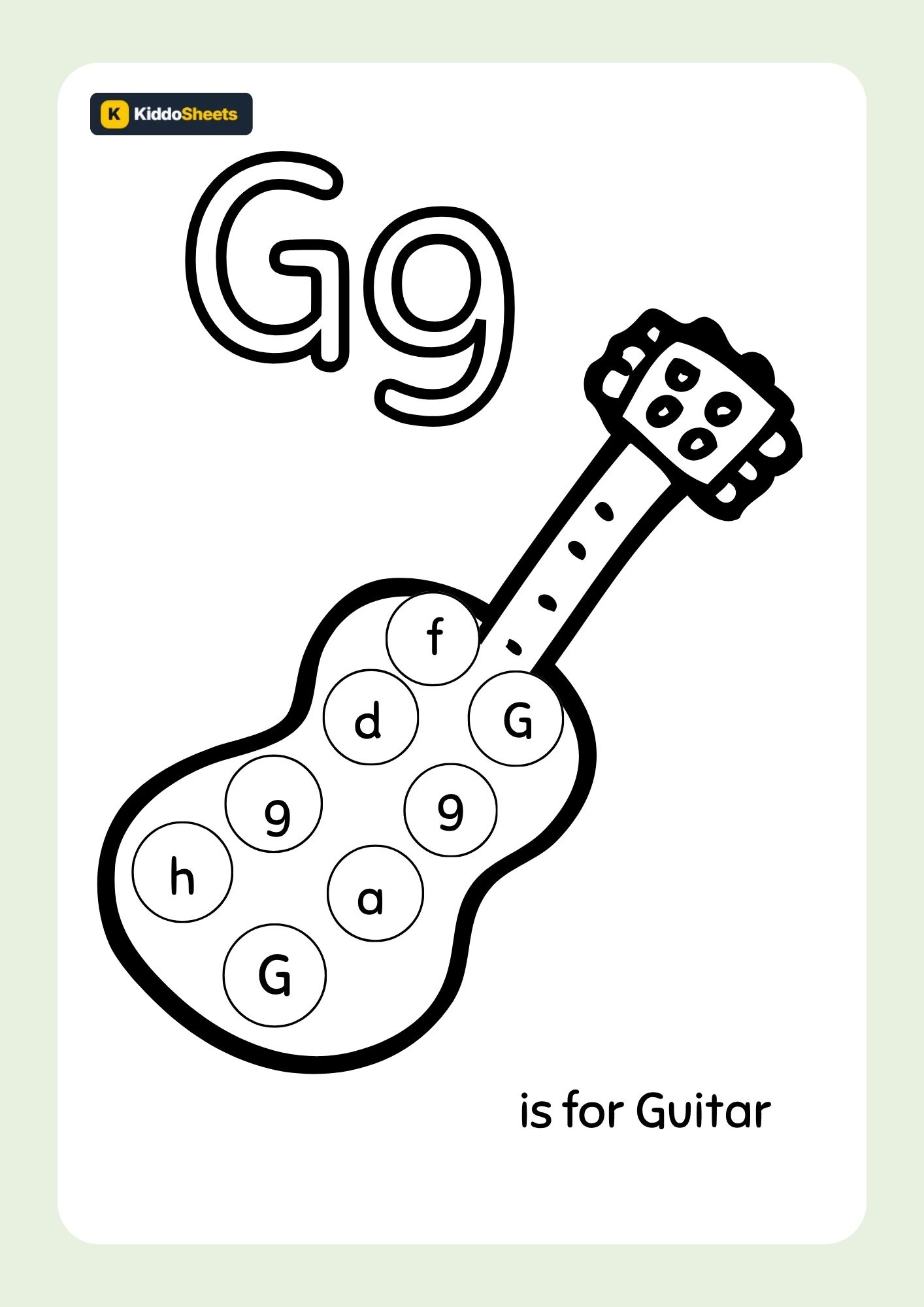 Find The Letter Gg