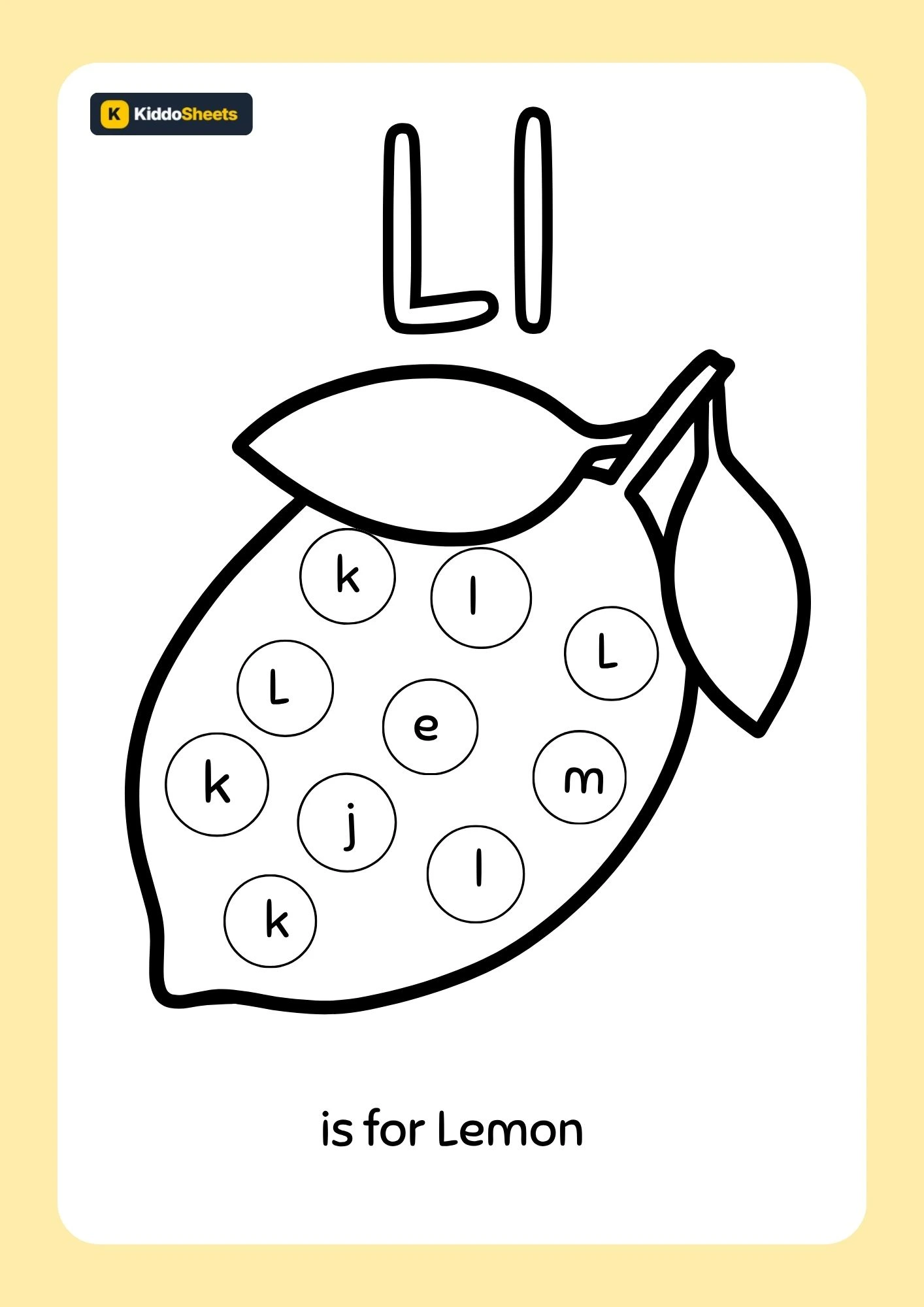 Find The Letter Ll
