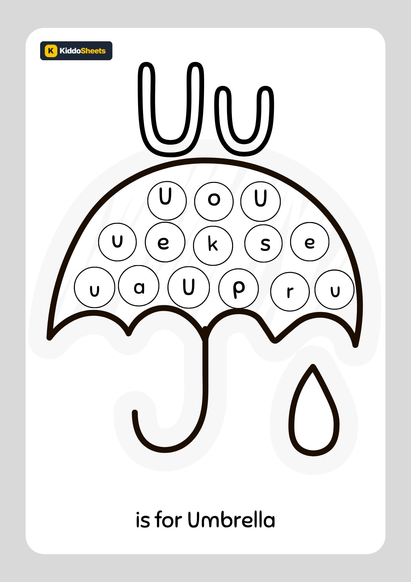 Find The Letter Uu