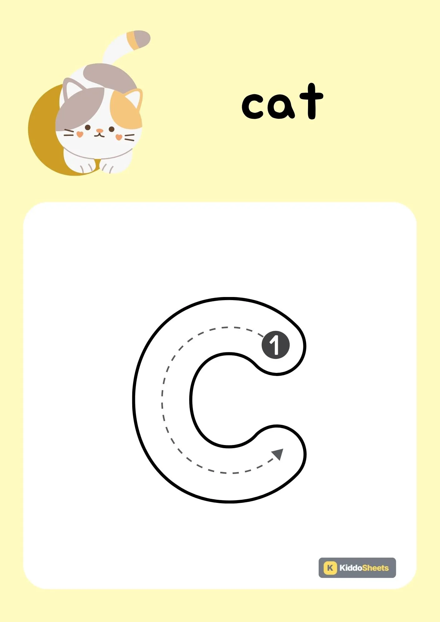 Animals Alphabet (c) Lowercase Tracing Activities