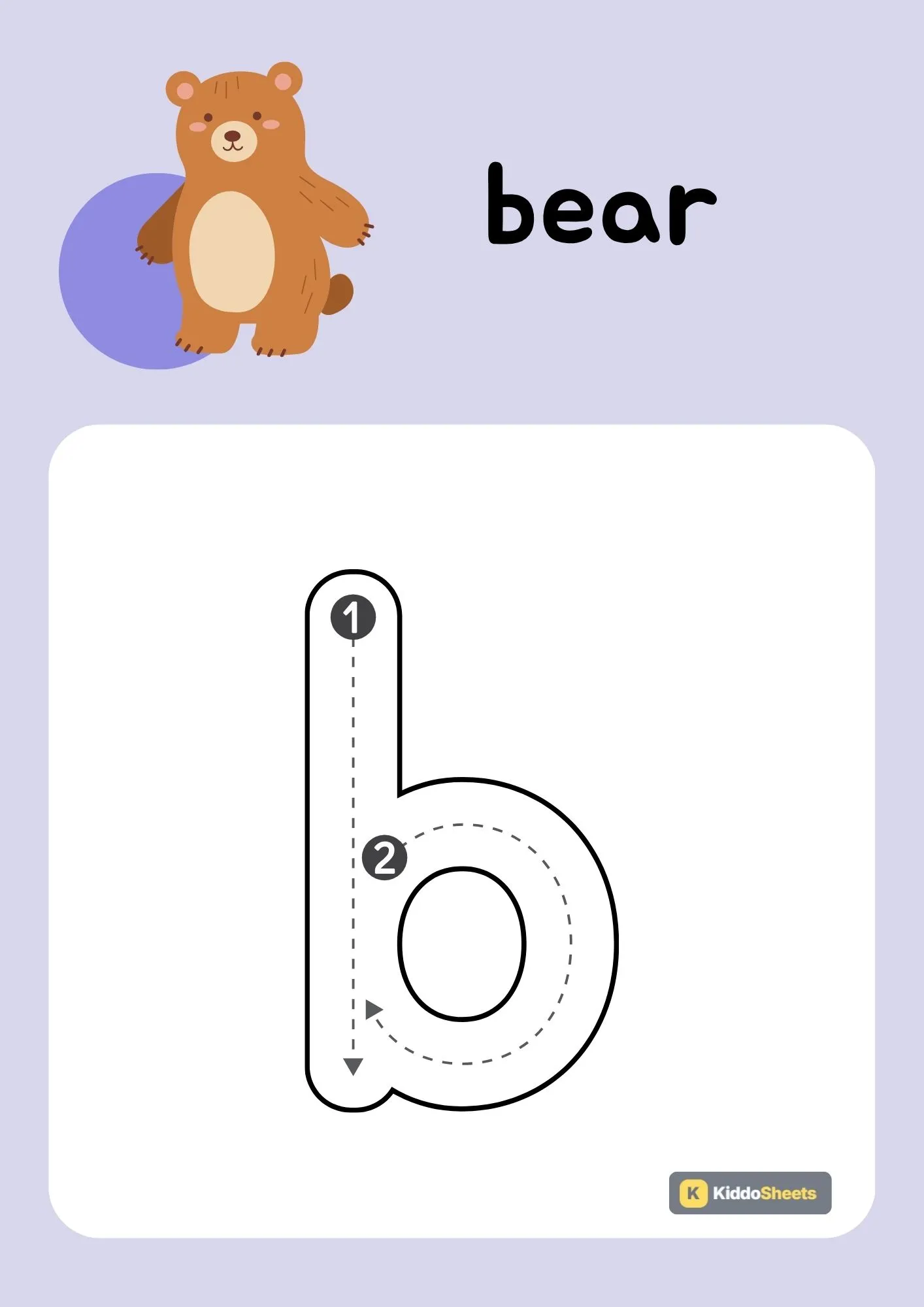 Animals Alphabet (b) Lowercase Tracing Activities