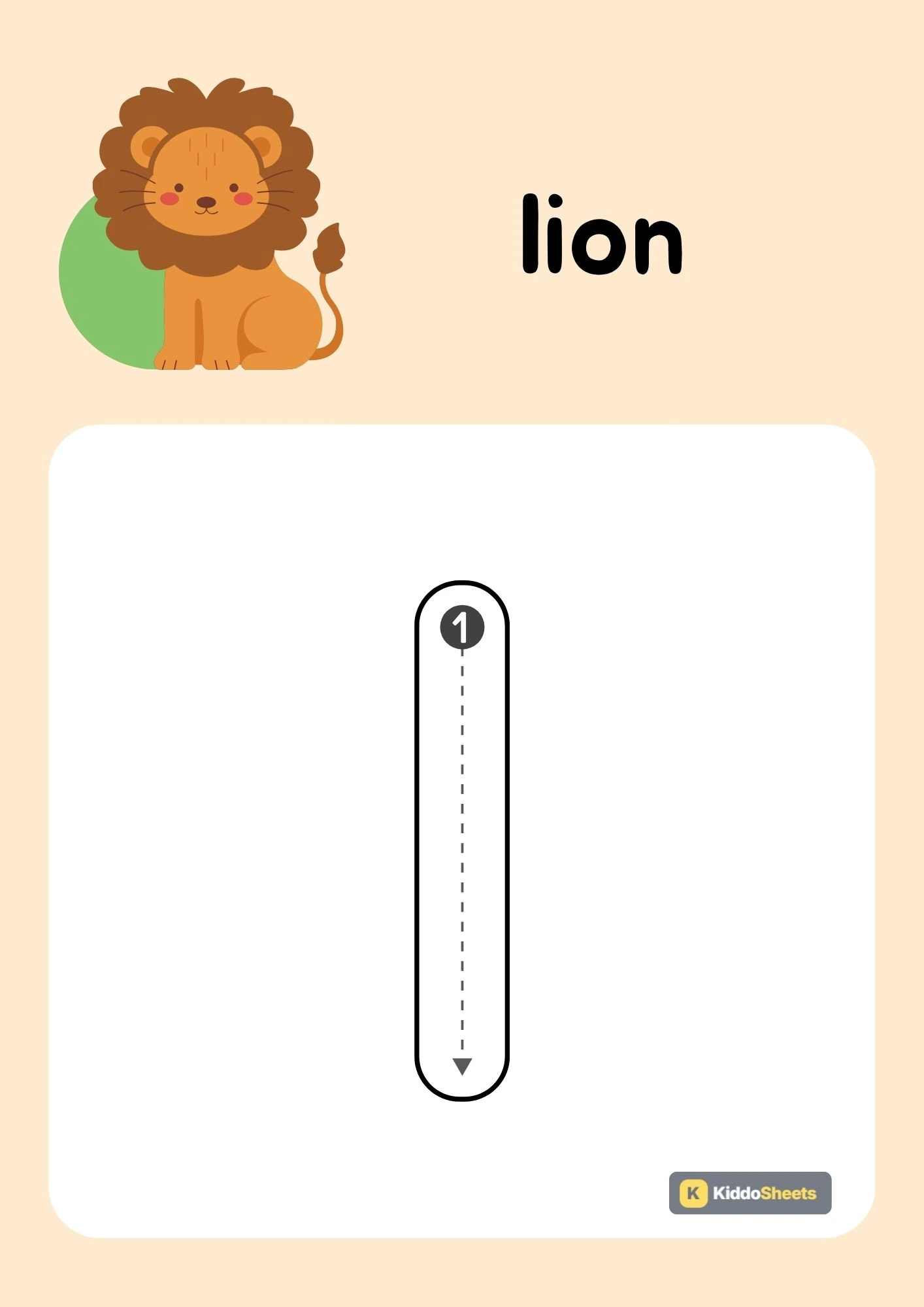 Animals Alphabet (l) Lowercase Tracing Activities