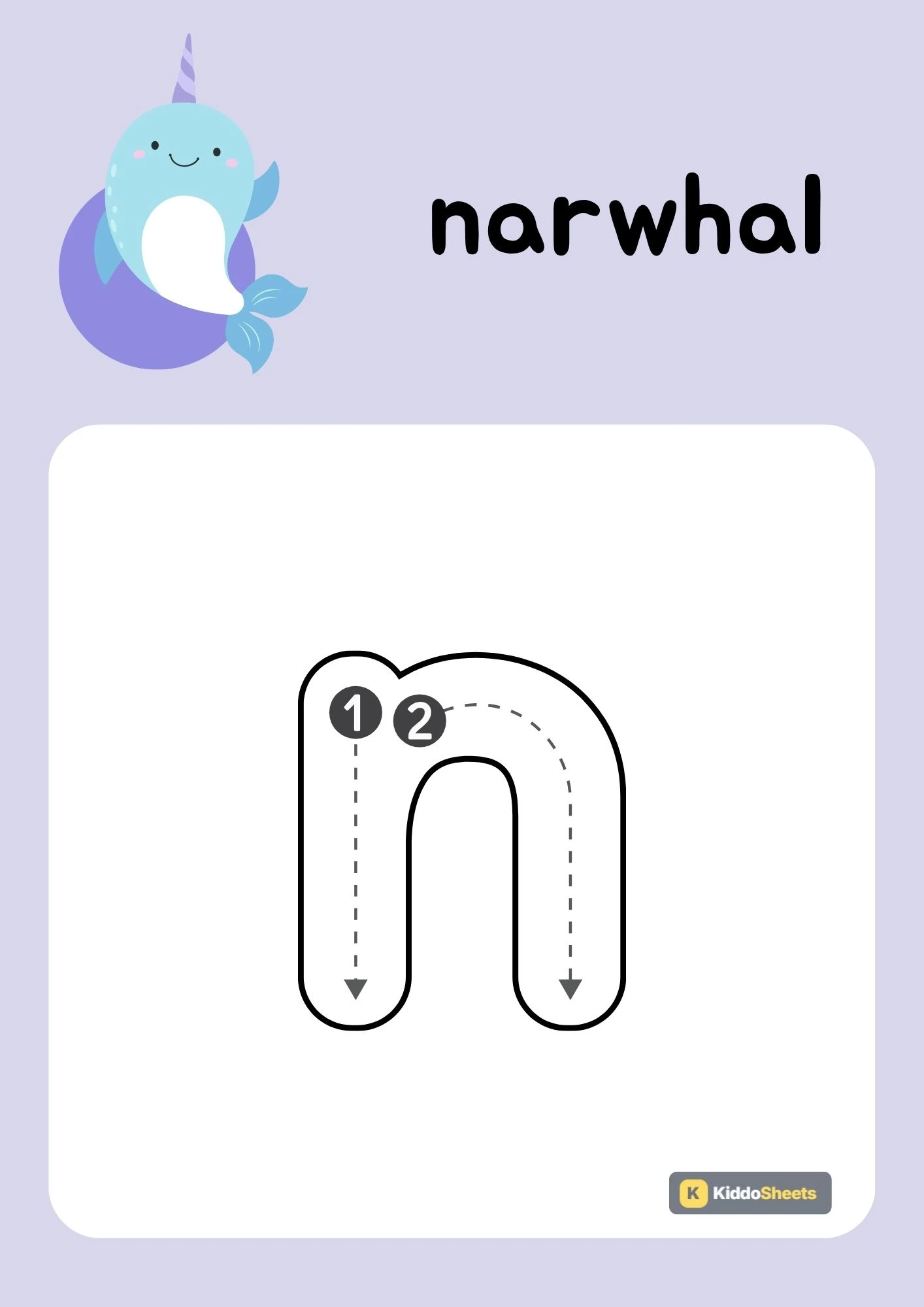 Animals Alphabet (n) Lowercase Tracing Activities