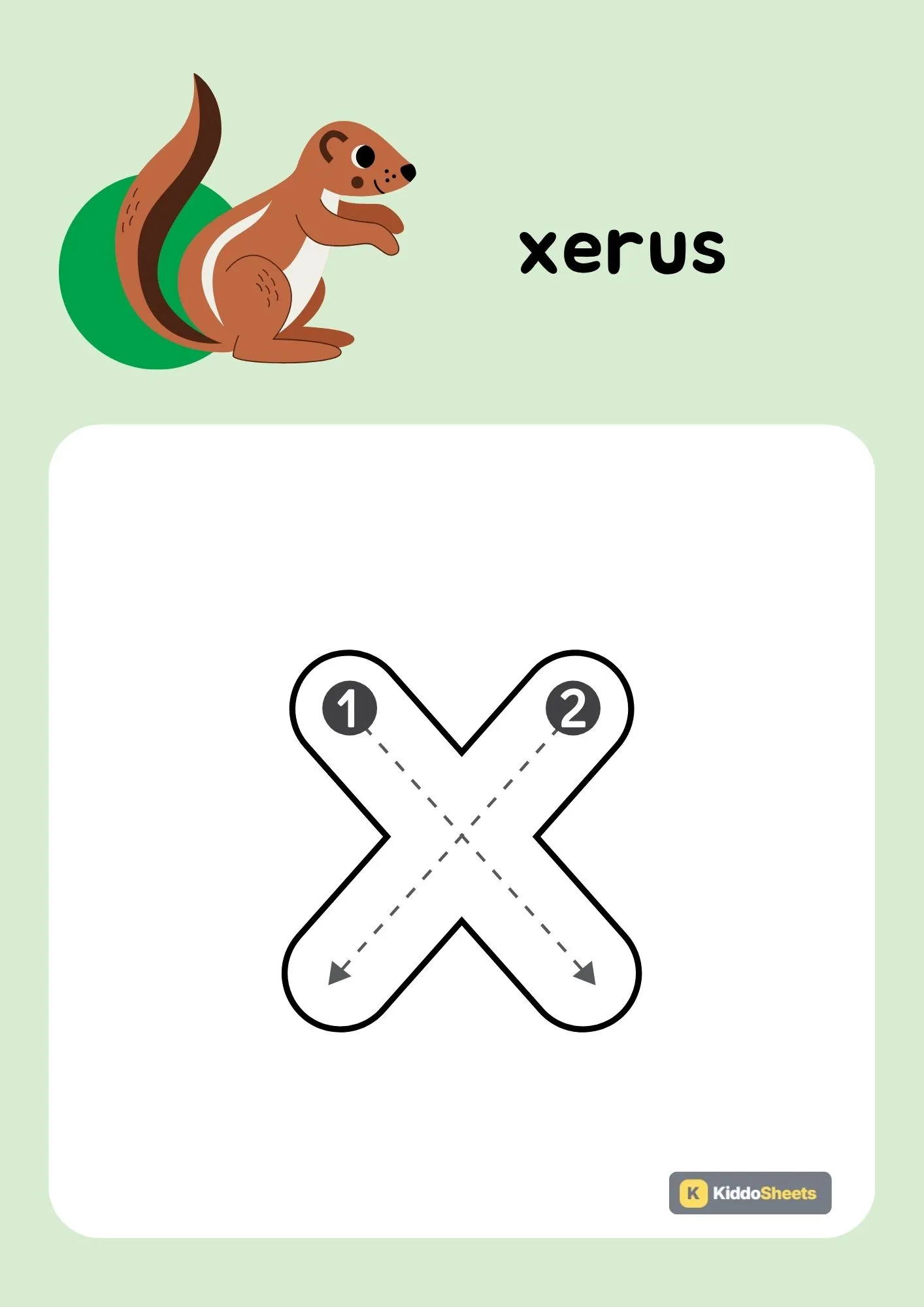 Animals Alphabet (x) Lowercase Tracing Activities