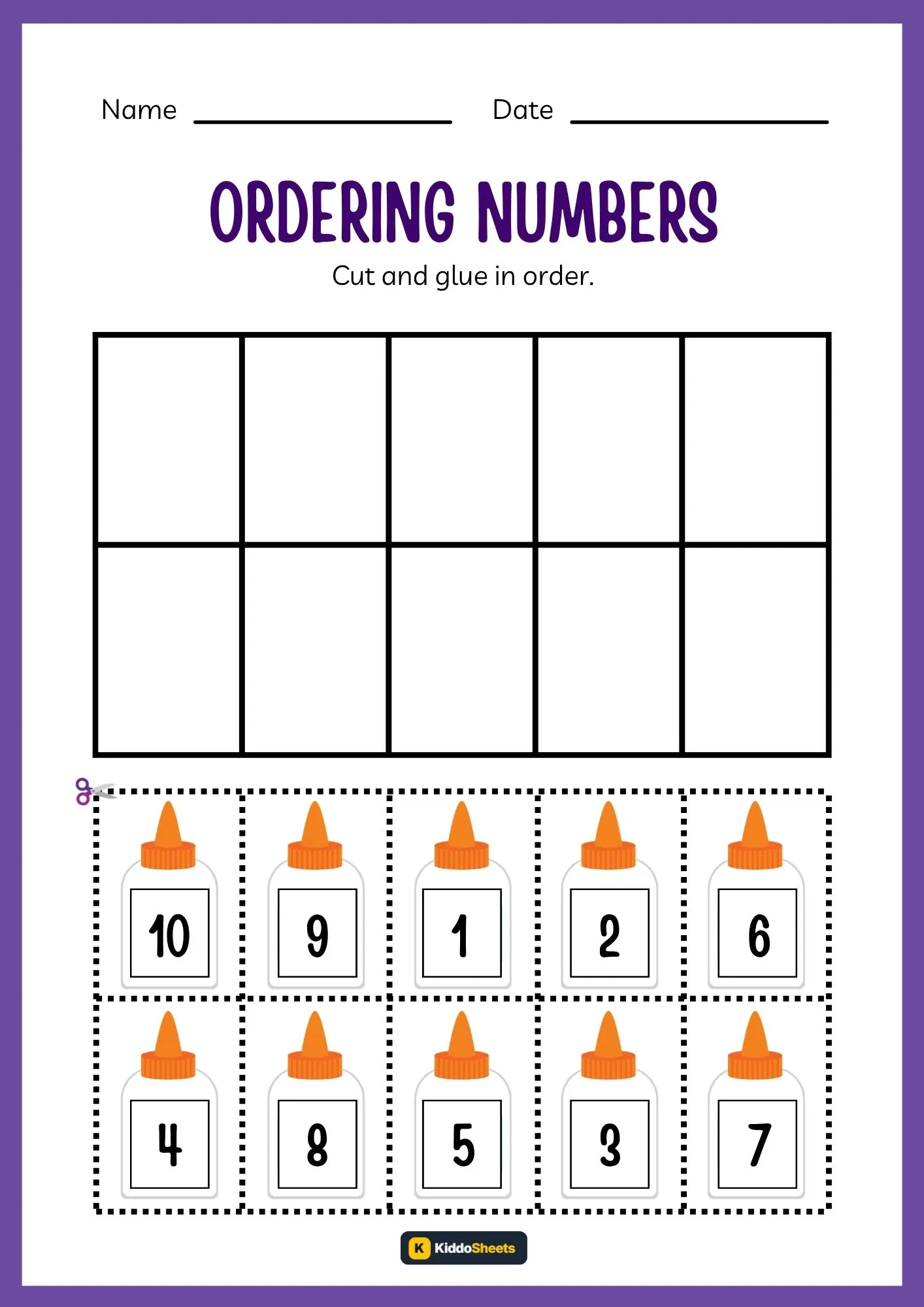 Cut and Glue Ordering Numbers (Cone)