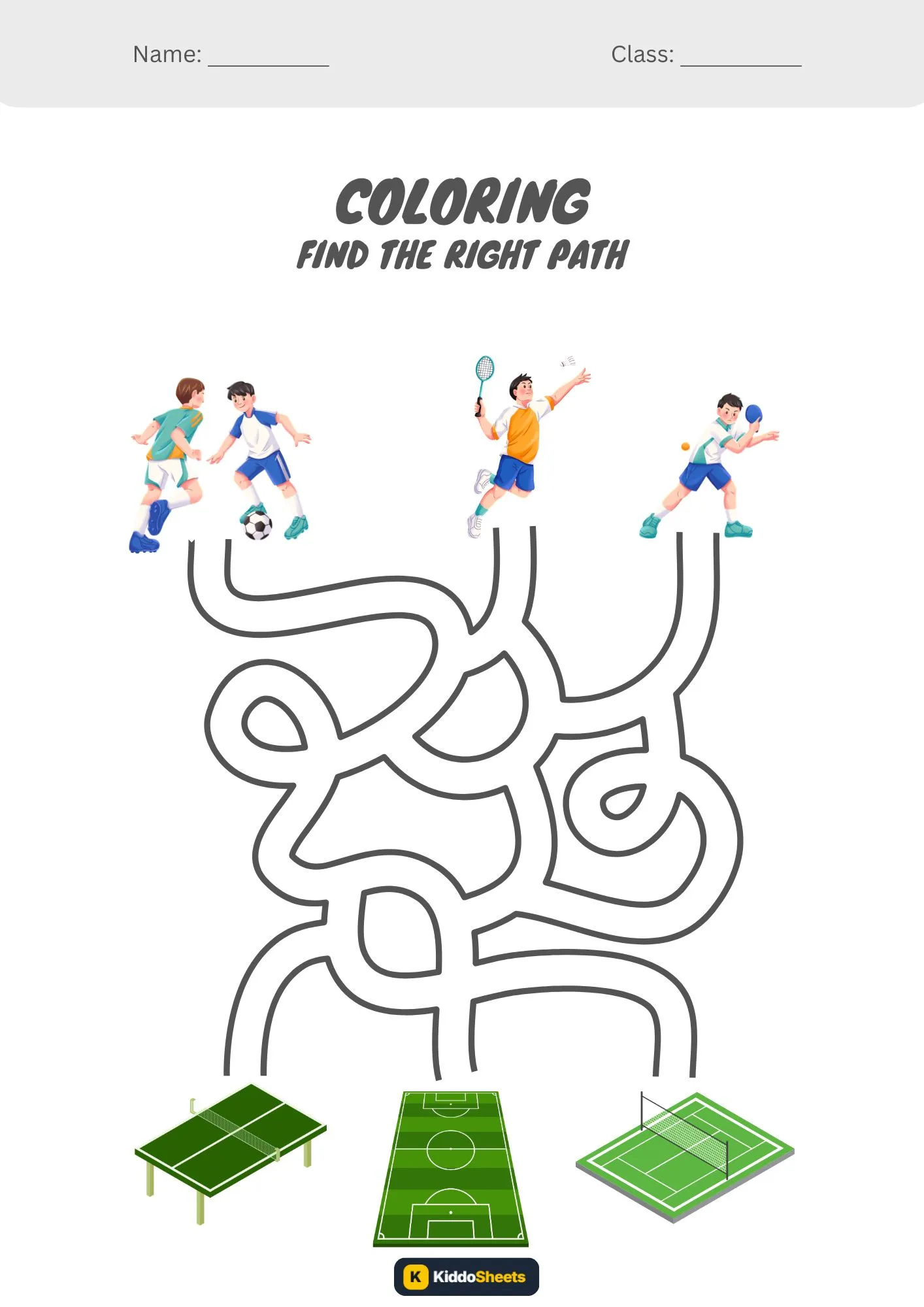 Find The Right Path Maze