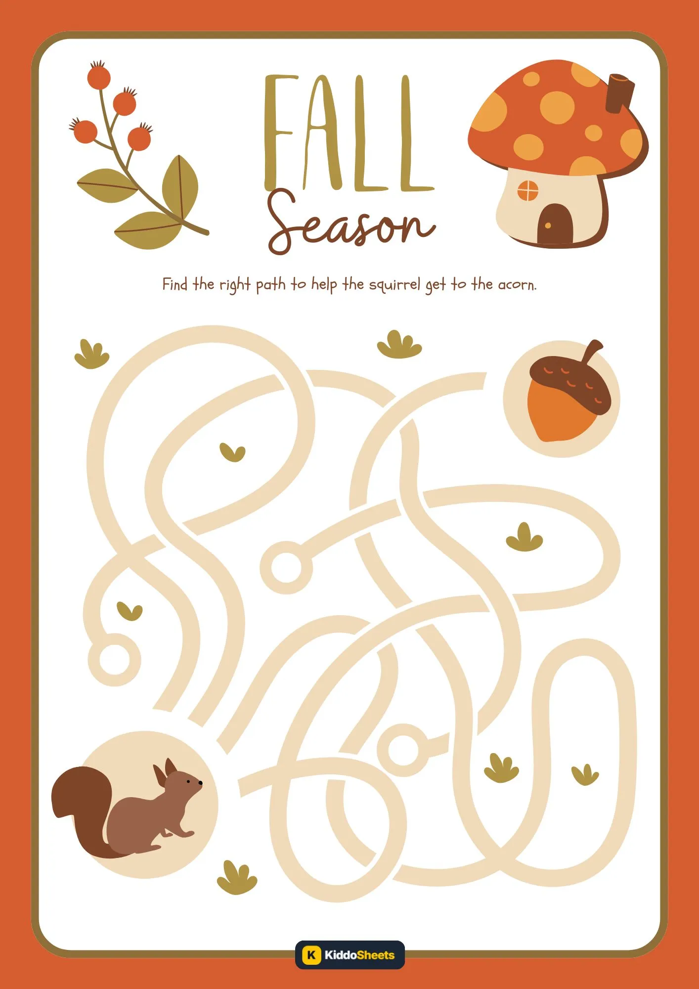 Fall Season Maze
