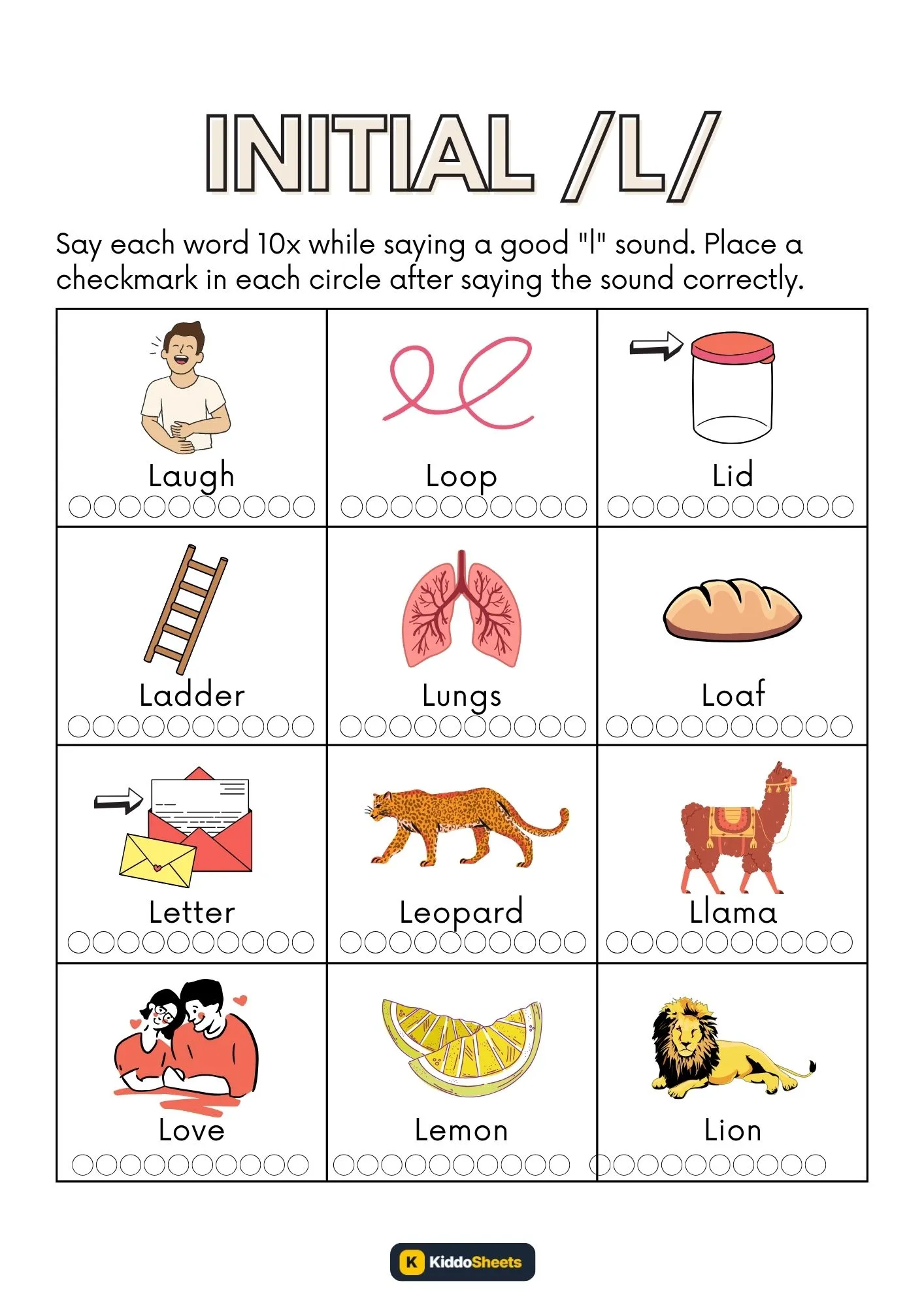 Say Each Words Initial L-2