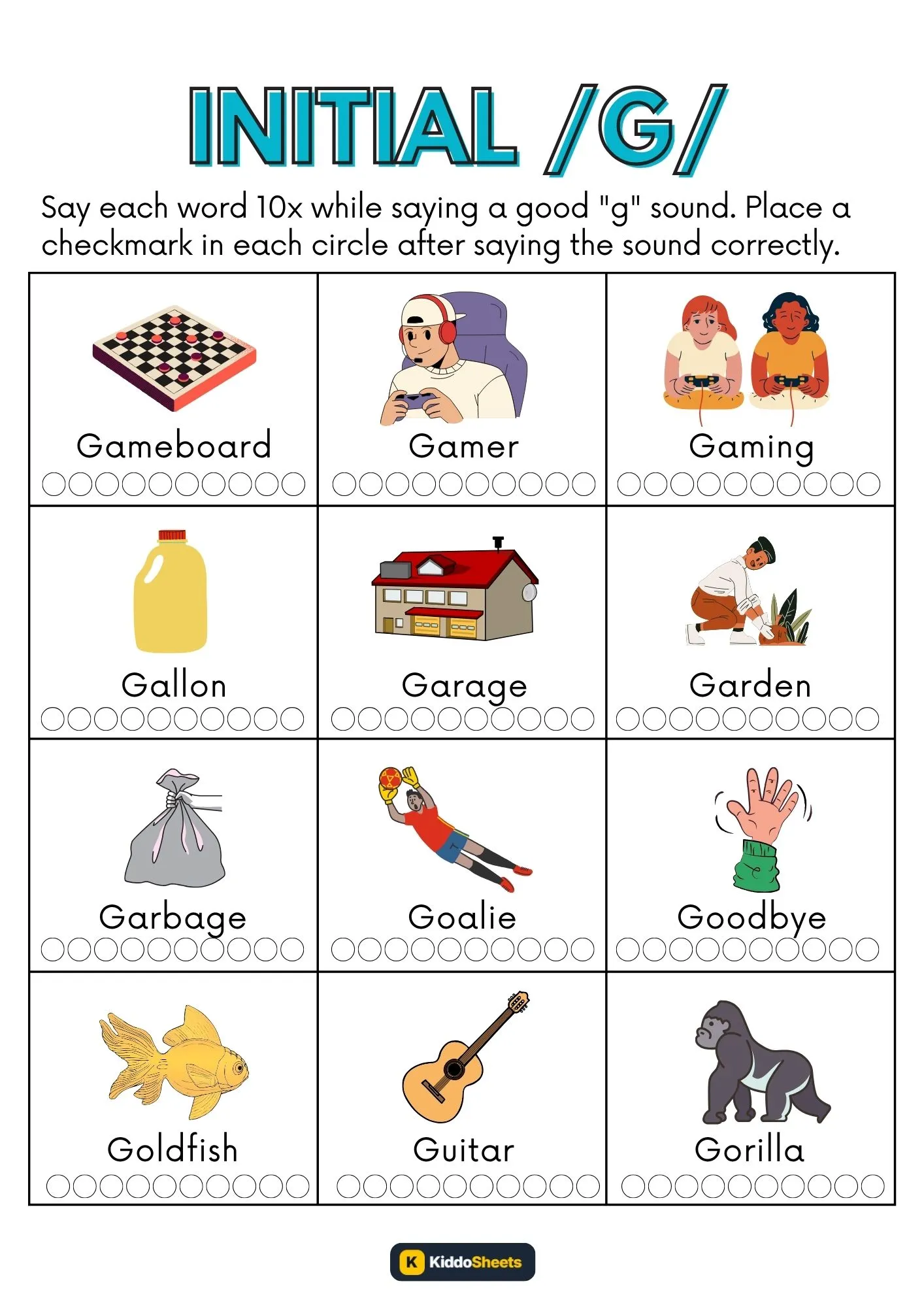 Say Each Words Inital G-2