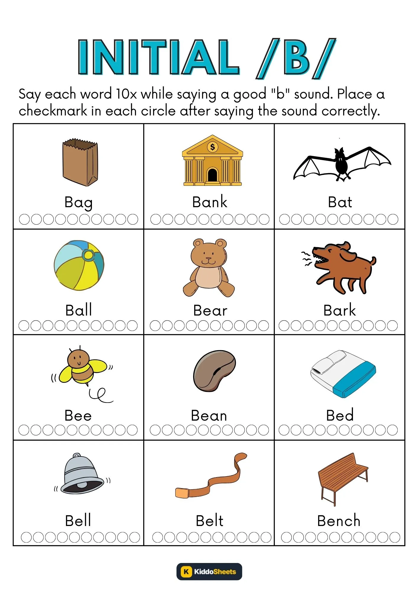 Say Each Words Initial B-1
