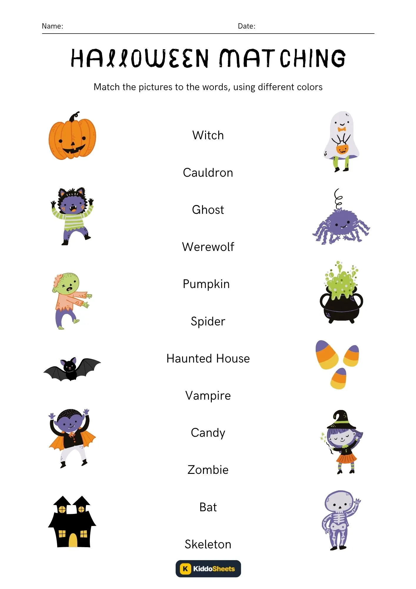 Match the Picture to The Words-1