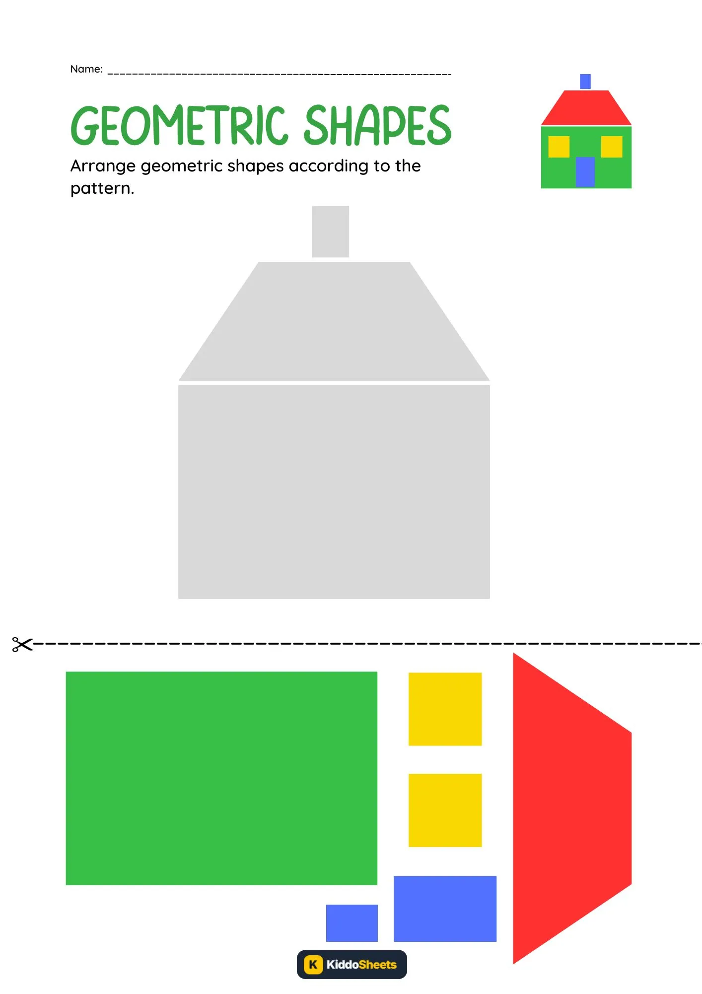 Arrange The Geometric Shapes to The Pattern-4
