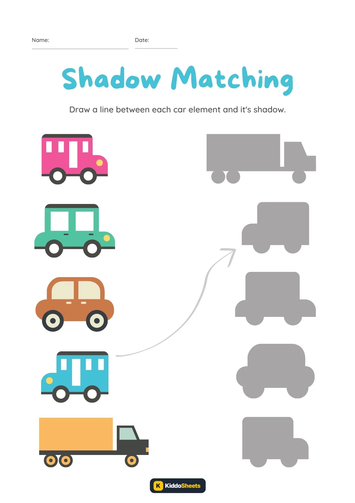 Shadow Matching Worksheets