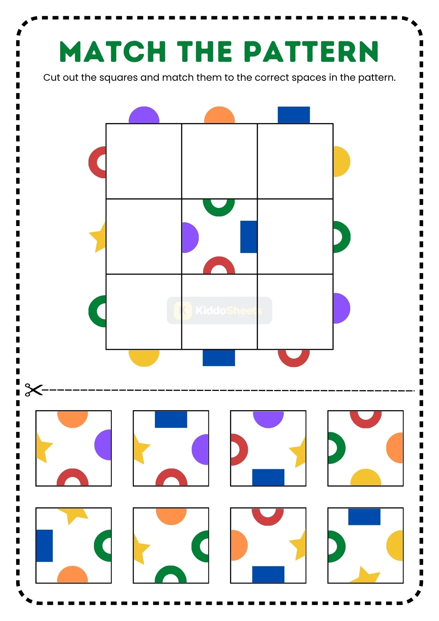 Match the Pattern Worksheet 1