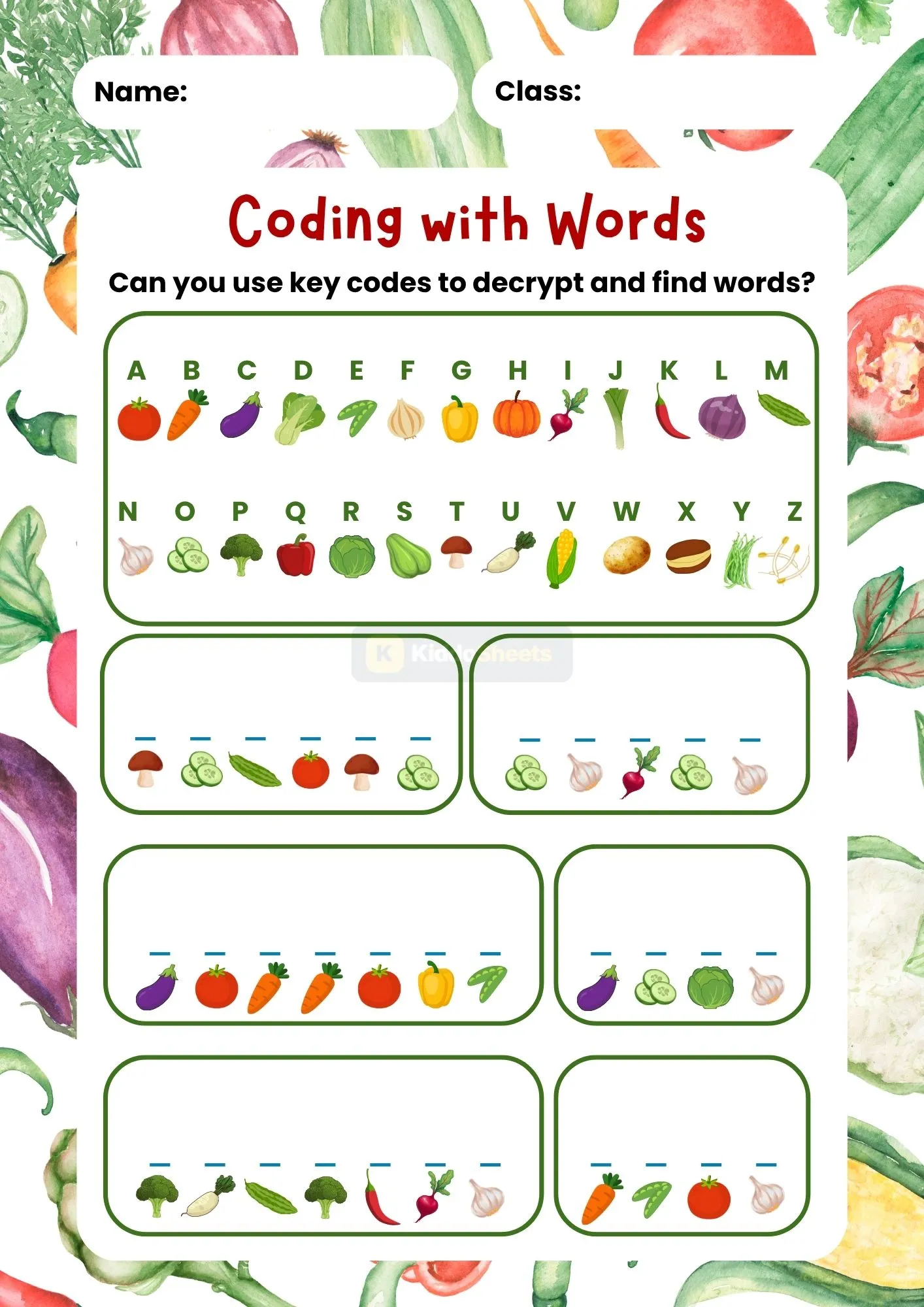Decrypt the Words Worksheet 2
